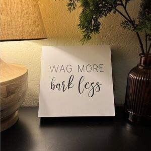 Home Decor Dog Lover Quote Sign Minimalist Pet